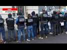 VIDÉO. La PJ de Caen affiche sa colère devant le commissariat, après l'éviction d'un directeur à Marseille