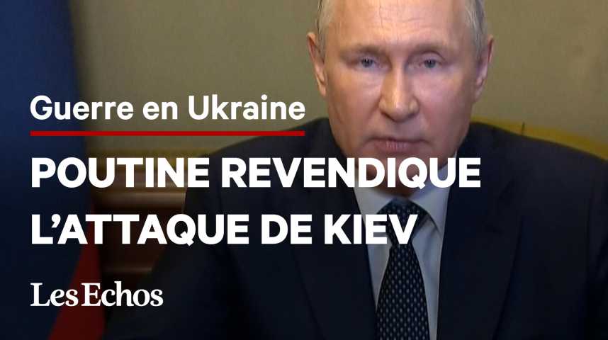 Illustration pour la vidéo Poutine revendique l'attaque sur Kiev et promet des « représailles sévères » en cas d’attaque