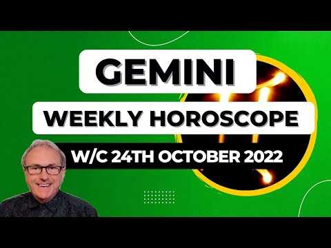 Gemini Horoscope Weekly Astrology from 24th October 2022