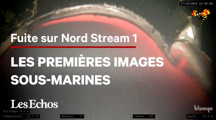 Illustration pour la vidéo Premières images sous-marines de la fuite sur Nord Stream 1