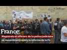 France: Magistrats et officiers de la police judiciaire se rassemblent contre la réforme de la PJ
