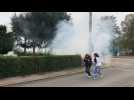 VIDÉO. Nouveaux affrontements entre jeunes et policiers près du lycée à Saint-Nazaire