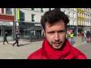 Interview de Miguel Schelck, 25 ans, militant de la Centrale Générale - FGTB, lors de la manifestation du 18 octobre à Dunkerque