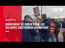 VIDEO. Mouvement de grève pour les salaires chez Airbus Atlantique