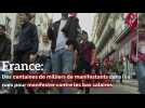 France: Des centaines de milliers manifestants dans les rues pour manifester contre les bas salaires