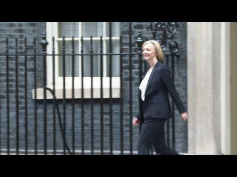 UK PM Liz Truss departs 10 Downing Street for last-chance PMQs