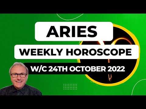 Aries Horoscope Weekly Astrology from 24th October 2022