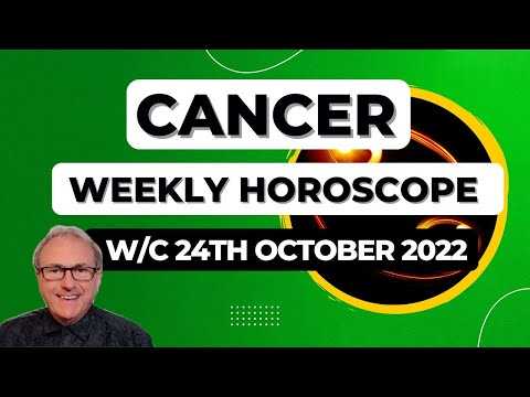 Cancer Horoscope Weekly Astrology from 24th October 2022