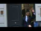 Incoming UK PM Rishi Sunak leaves Conservative Party HQ