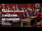 Vives empoignades à l'Assemblée nationale après trois motions de censure rejetées