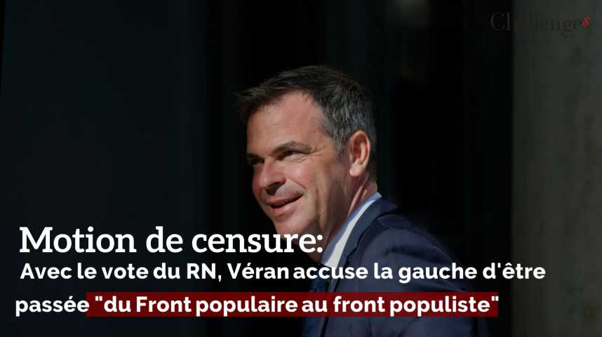 Motion De Censure Avec Le Vote Du Rn Veran Accuse La Gauche D Etre Passee Du Front Populaire Au Front Populiste Challenges