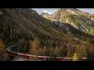 Swiss claim record for world’s longest passenger train with Alpine trip