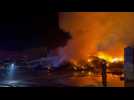 Calais : un incendie se déclare au centre de tri Opale environnement