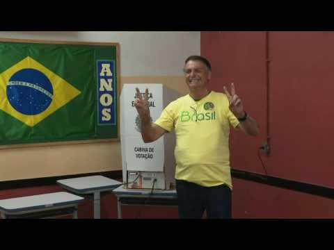 Brazil incumbent Jair Bolsonaro votes in presidential runoff