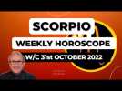 Scorpio Horoscope Weekly Astrology from 31st October 2022