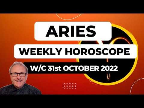 Aries Horoscope Weekly Astrology from 31st October 2022