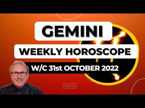Gemini Horoscope Weekly Astrology from 31st October 2022