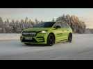 Škoda Enyaq RS iV sets two GUINNESS WORLD RECORDS titles with 7.351 km ice drift