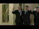 France's Macron welcomes Israeli Prime Minister Benjamin Netanyahu to the Elysée Palace
