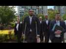 Kyrgios arrives at Australian court on assault charge
