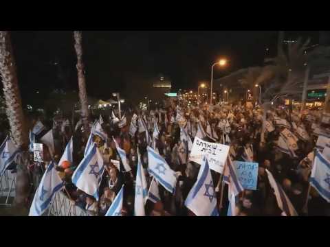 Israel: Demonstration in Tel Aviv against Netanyahu and his government