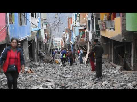 Peruvian village devastated after deadly landslides