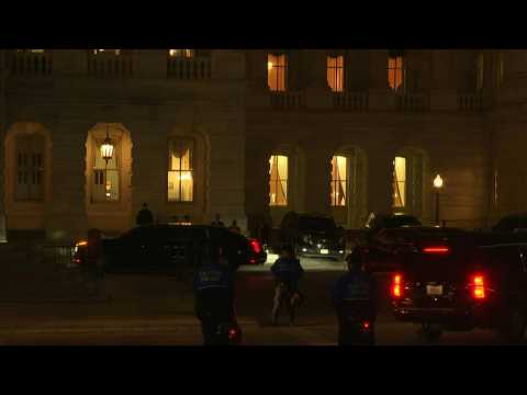 Biden's convoy arrives at US Congress ahead of State of the Union speech