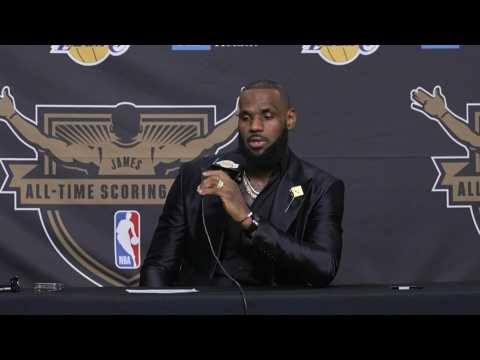 NBA star LeBron James says 'it's an honor to be named with the greats'