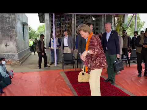 VIDEO : Le troisime jour de la mission humanitaire de la reine Mathilde au Bangladesh