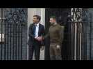 Ukraine's Zelensky greeted by UK PM Rishi Sunak at 10 Downing Street