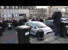 VIDEO. A Saint-Lô, opposés au nouveau mode de collecte, les manifestants dans la rue avec leurs poubelles