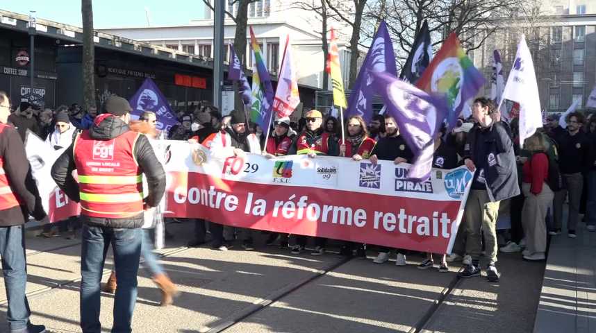 Thumbnail Réforme des retraites : 18 000 manifestants à Brest