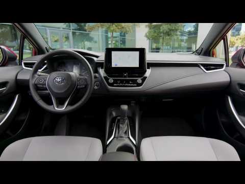2023 Toyota Corolla SE Hybrid in Ruby Flare Pearl Interior Design