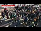 Manifestation à Nantes contre la réforme des retraites en fanfare