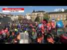 VIDÉO. À Ancenis, la manifestation se termine au pied du pont