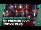 Réforme des retraites : un premier jour dans l'hémicycle sous tension