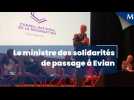 Le ministre Jean-Christophe Combes en visite à Evian