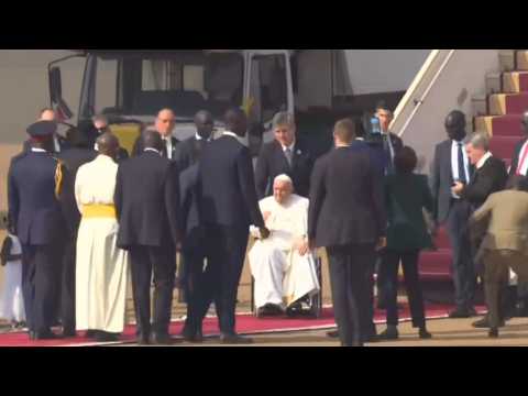 Pope Francis lands in South Sudan
