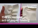 Original origami: Meet the artist folding paper to make amazing faces