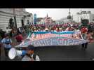 Pérou: manifestation à Lima, le Congrès rejette la proposition d'élections anticipées