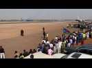 Pope Francis' plane touches down in South Sudan