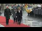 German Chancellor Olaf Scholz welcomes Italian PM Giorgia Meloni in Berlin