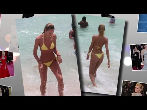 Celebs Make a Splash in Yellow String Bikinis