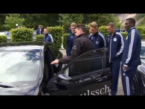 German U21 Football Team - Safe Driving Training with Mercedes-Benz | AutoMotoTV