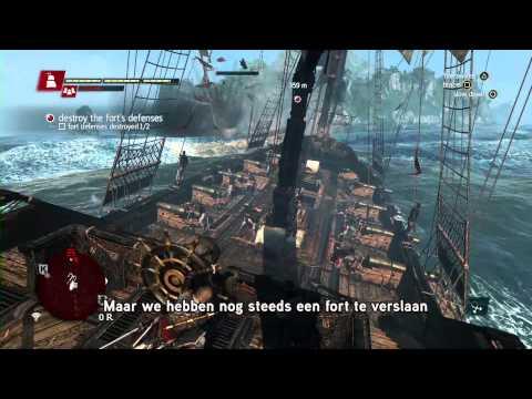 GamesCom Demo: Naval & Fort Commented Walkthrough | Assassin's Creed 4 Black Flag [NL]