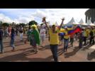 World Cup: Colombia fans cheer win over Ivory Coast
