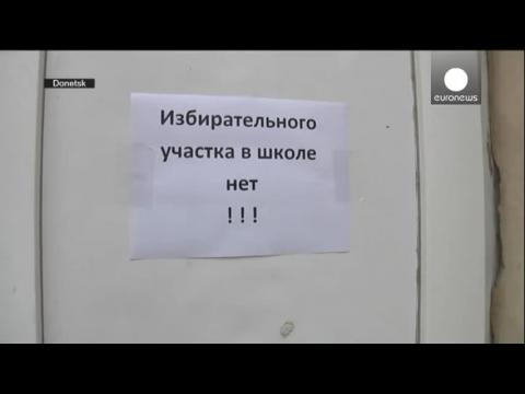 Ukraine: voters in Donetsk unable to vote after gunmen close down polling stations
