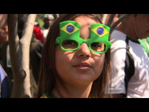 World Cup: Brazil fans cheer on their idols