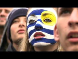 Uruguay's 1-0 win over Italy sets off party in Montevideo