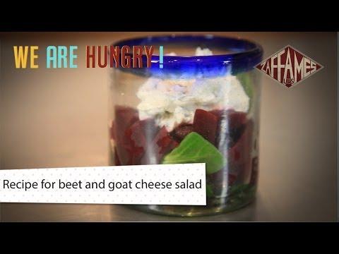 Recipe for beet and goat cheese salad, We're hungry!